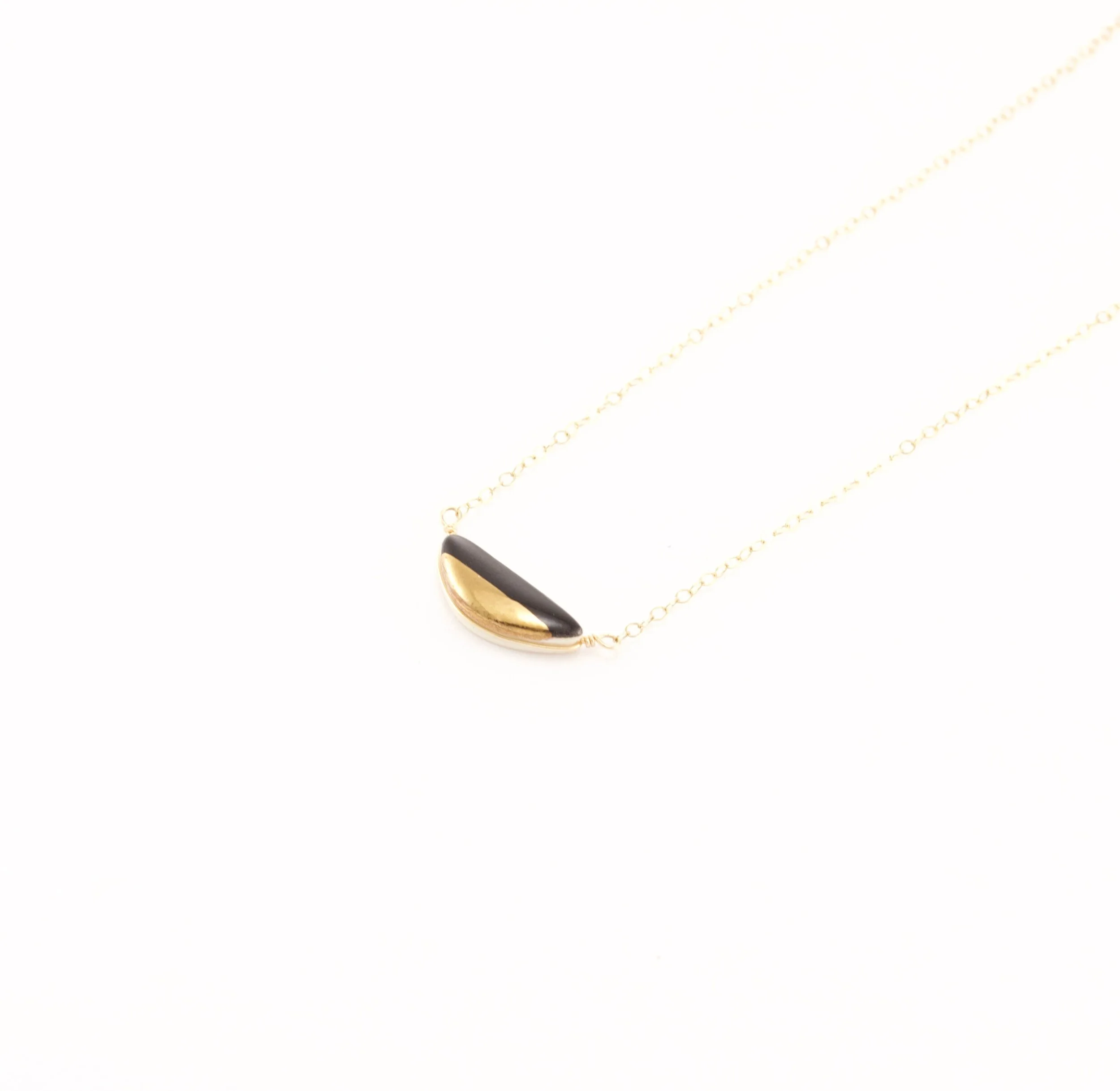 teeny half pebble necklace — ZOË COMINGS